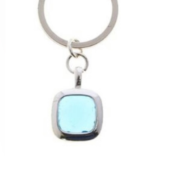 Blue Gemstone Keychain - Picture 2 of 3